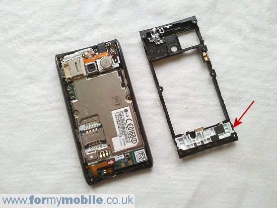 Как разобрать телефон LG Optimus GT540 (5)