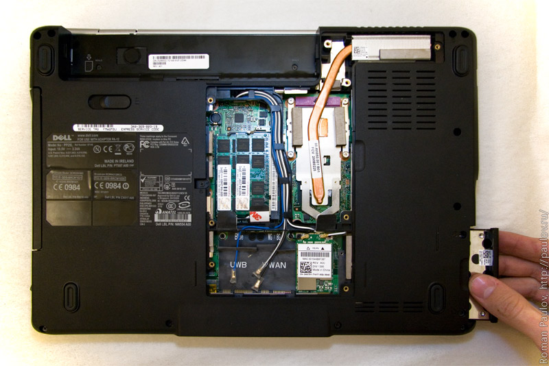 Как разобрать ноутбук Dell Inspiron 1525 pp29l