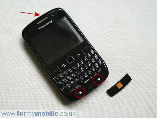 Как разобрать телефон BlackBerry Curve 8520 (9)