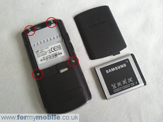 Как разобрать телефон Samsung C3050 (2)