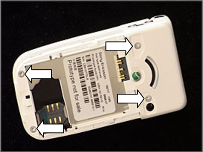 Как разобрать телефон Sony Ericsson Z550i/Z550c/Z550a/Z558i/Z558c (15)