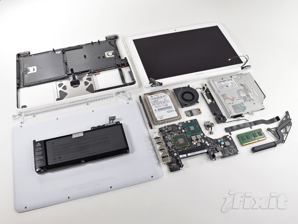 Как разобрать ноутбук Apple MacBook Unibody A1342 (25)