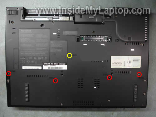 Как разобрать ноутбук Lenovo ThinkPad T61 для замены кулера (3)