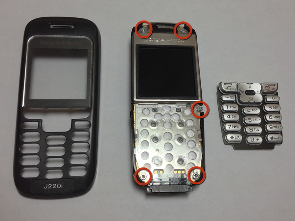 Как разобрать телефон Sony Ericsson J220i для замены разъёма зарядки (8)