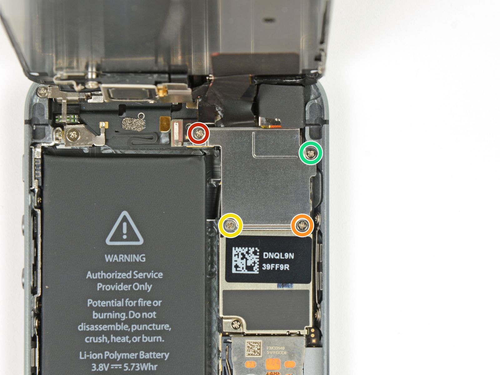 Замета аккумулятора на iPhone 5S (17)
