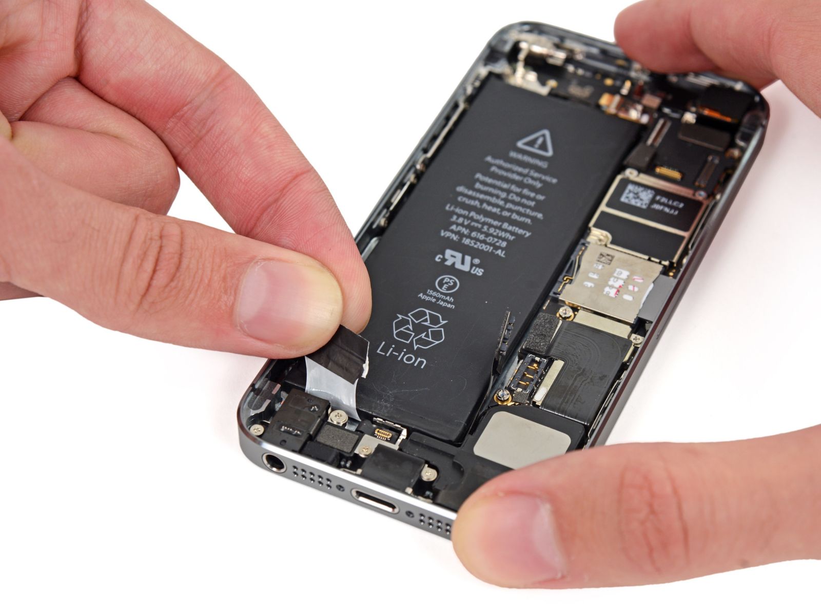 Замета аккумулятора на iPhone 5S (40)